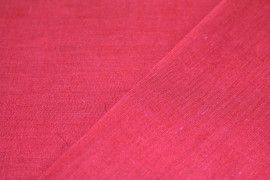 Tissu Voile Uni Polycoton Rouge -Au Metre
