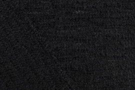 Tissu Maille Tricot à Poils Brillant Noir -Au Mètre
