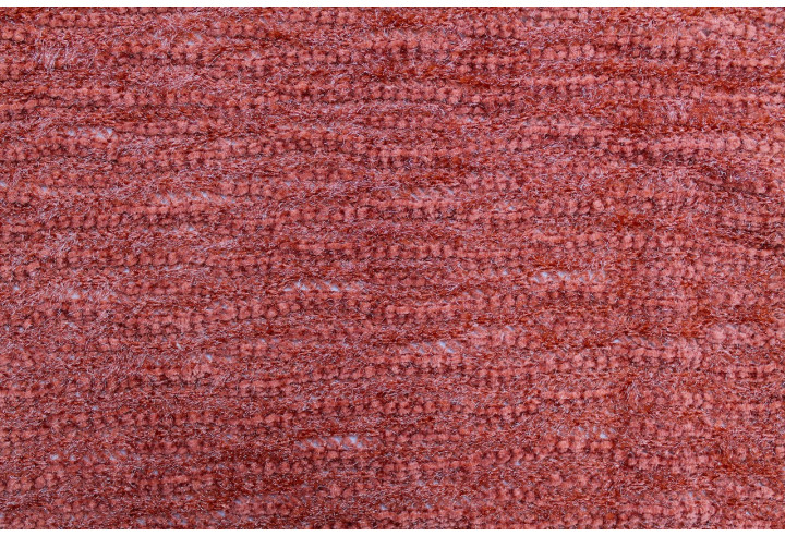 Tissu Maille Tricot à Poils Brillant Rouille -Au Mètre
