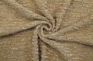 Tissu Maille Tricot à Poils Brillant Beige -Au Mètre