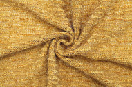 Tissu Maille Tricot à Poils Brillant Safran -Au Mètre