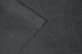 Tissu Drap de Laine Noir Coupon de 3 metres