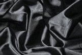 Tissu Satin Elasthanne Noir Coupon de 3 mètres