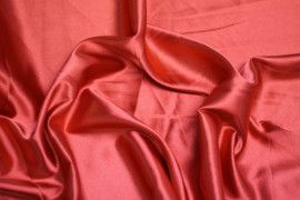 Tissu Satin Elasthanne Rouge Coupon de 3 metres