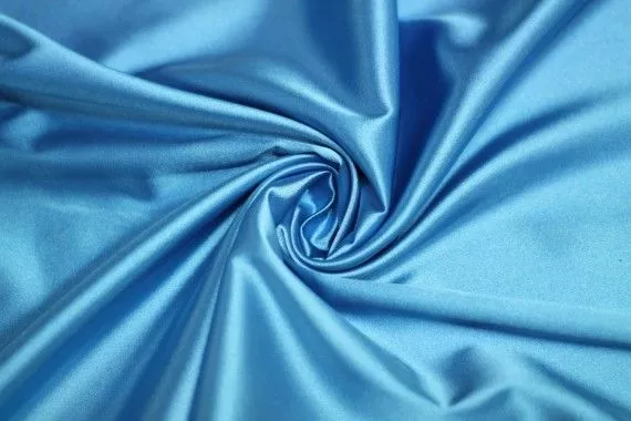 Tissu Satin Elasthanne Turquoise Coupon de 3 mètres