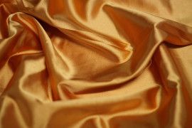 Tissu Satin Elasthanne Orange Coupon de 3 mètres