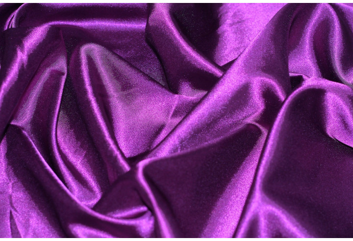 Tissu Satin Elasthanne Violet -Au Mètre