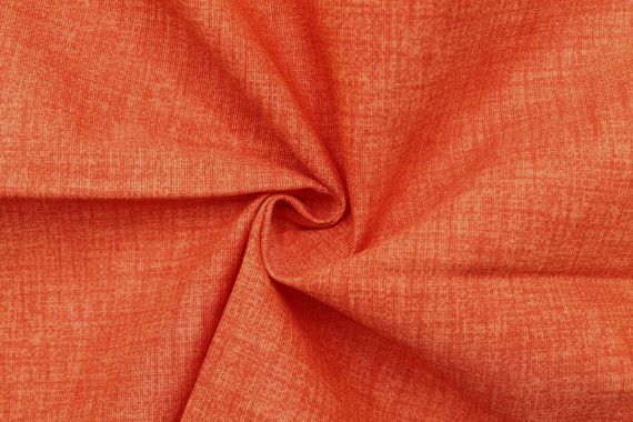 Tissu Bachette Coton Uni Orange -Au Mètre