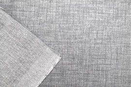 Tissu Toile Coton Enduit Anti-Tâche Gris clair -Au Mètre