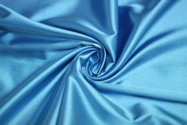 Tissu Satin Elasthanne Turquoise -Au Mètre