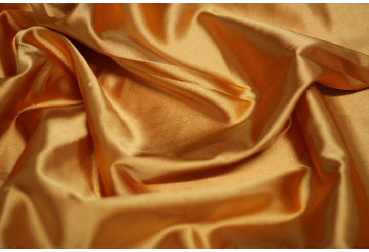 Tissu Satin Elasthanne Orange -Au Metre