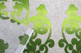 Tissu Bachette Coton Imprimé Décor Vert -Au Mètre