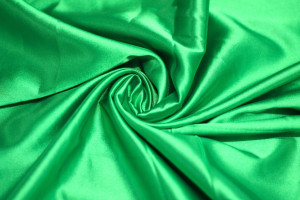 Tissu Satin Elasthanne Vert -Au Mètre