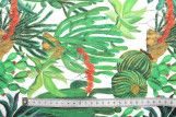 Tissu Coton Panama Imprimé Plantes -Au Mètre