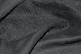 Tissu Lin Uni Noir 100% Coupon de 3 mètres
