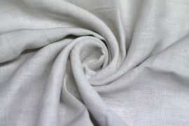 Tissu Lin Uni Blanc 100% -Au Mètre