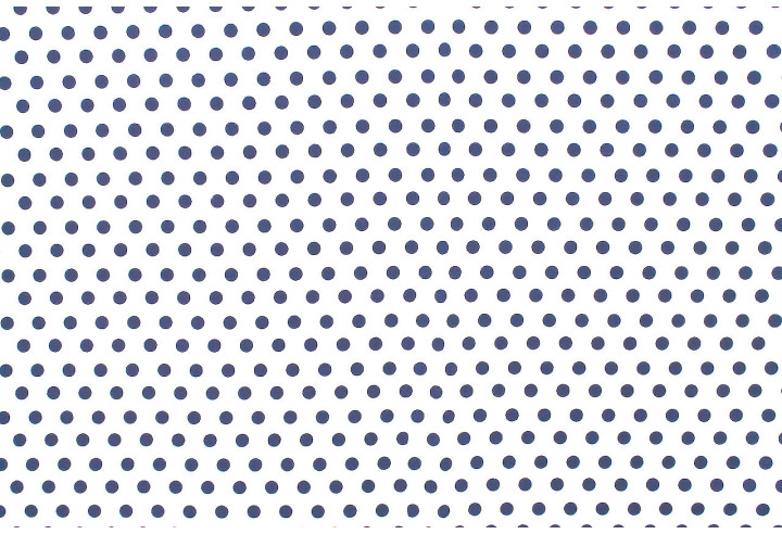 Tissu Popeline Coton Imprimé Fond Blanc Pois Marine -Au Mètre