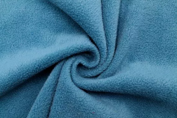 Tissu Polaire Bleu Canard -Au Mètre