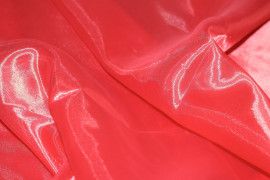 Tissu Organza Rouge Coupon de 3 metres