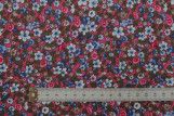 Tissu Flanelle Coton Imprimé Fleur Stella Rose -Au Mètre