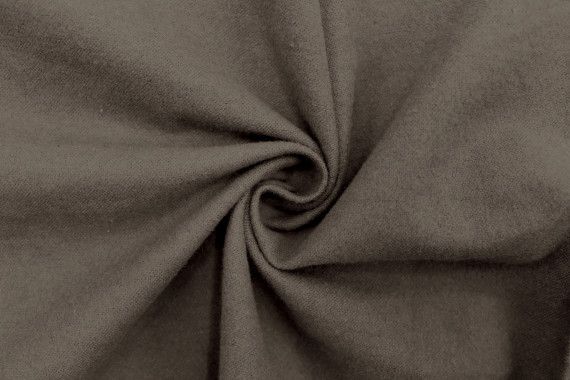 Tissu Flanelle Coton Uni Taupe de Qualité, Tissu Au Mètre, Tissu pas cher
