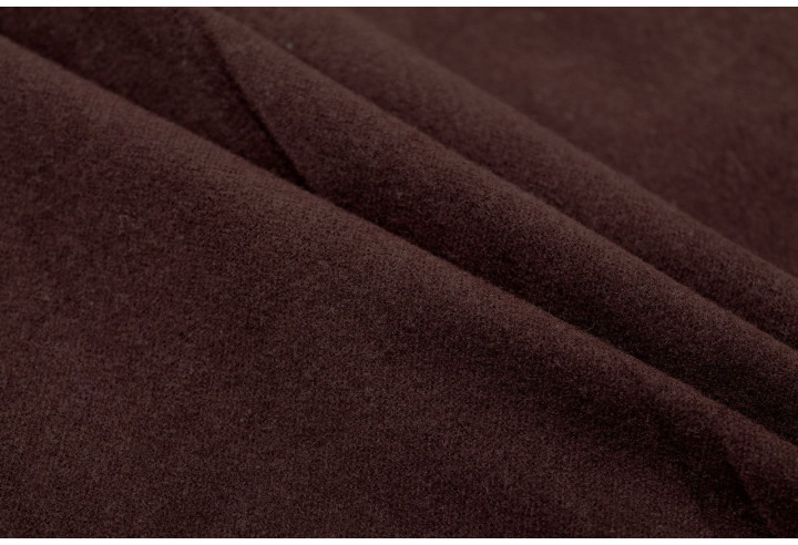 Tissu Flanelle Coton Uni Chocolat -Au Mètre