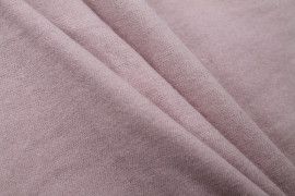 Tissu Flanelle Coton Uni Rose poudré -Au Mètre