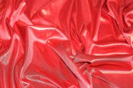 Tissu Lame Lazer Fluide Rouge Coupon de 3 metres