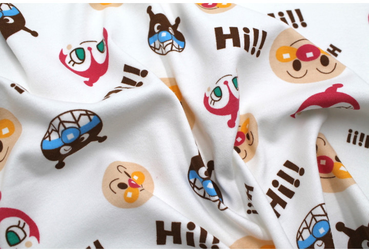 Tissu Jersey Coton Imprimé Clown -Au Mètre