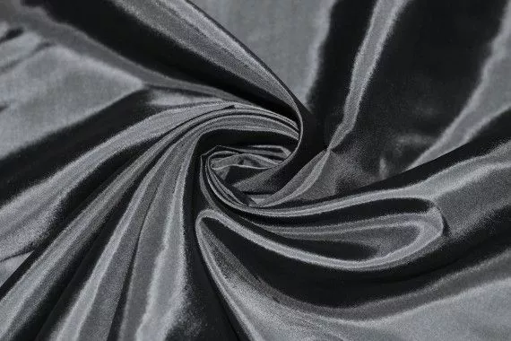 Tissu Doublure de Taffetas Noire Coupon de 3 mètres