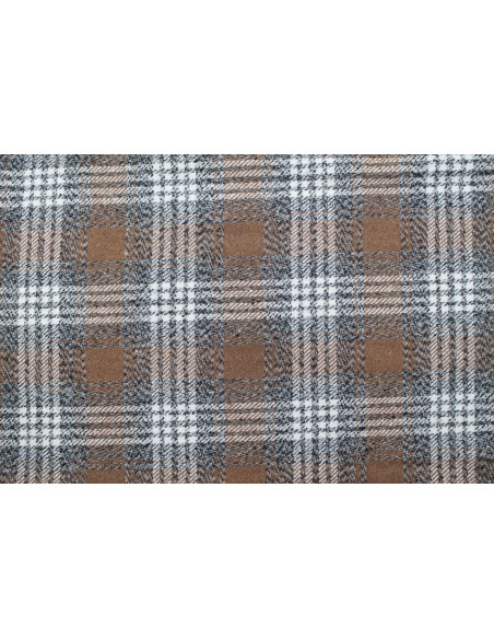 Tissu Lainage Gros Carreaux Camel -Au Mètre