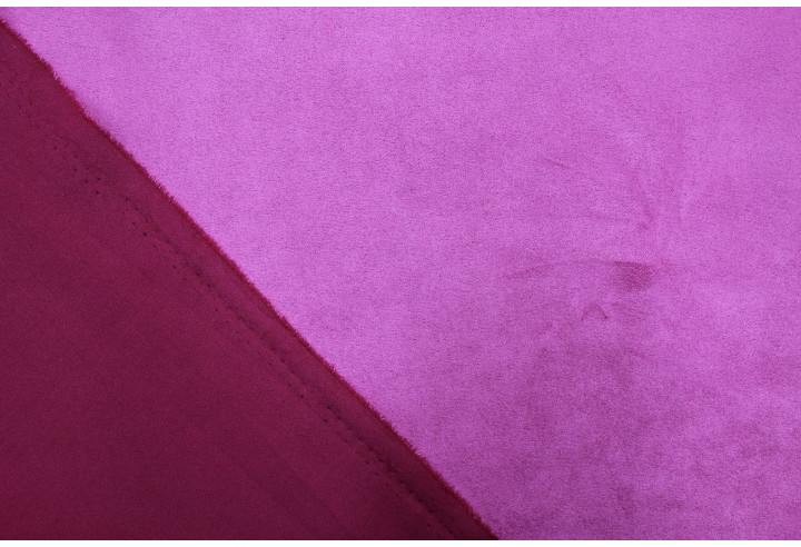 Tissu Néoprène Scuba Suédine Fuchsia -Au Mètre