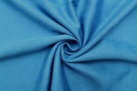 Tissu Néoprène Scuba Suédine Bleu Électra -Au Mètre