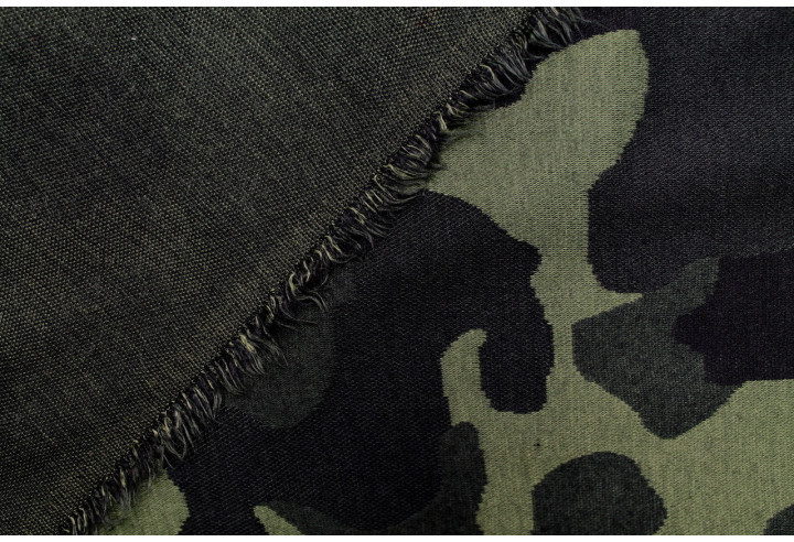 Tissu Maille Milano Camouflage Vert -Au Mètre