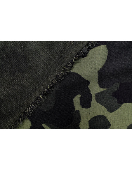 Tissu Maille Milano Camouflage Vert -Au Mètre