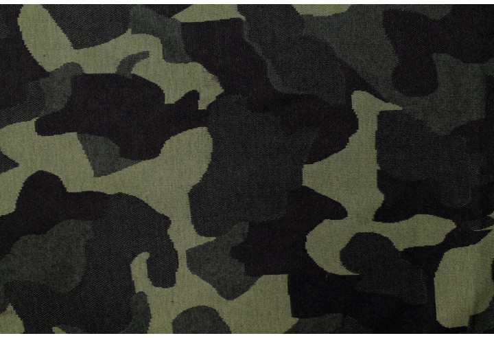Tissu Maille Milano Camouflage Vert -Au Mètre