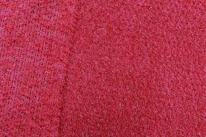 Tissu Maille Pull Lurex Rouge -Au Mètre 2