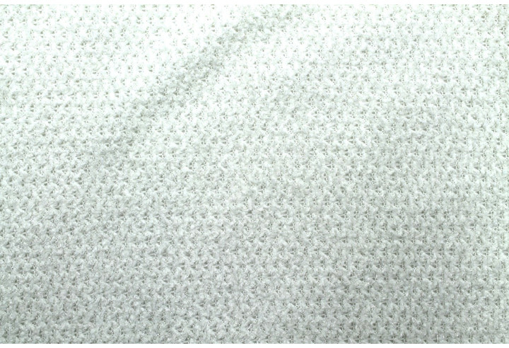 Tissu Maille Pull Lurex Blanc Cassé -Au Mètre