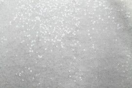 Tissu Jersey Polyviscose Sequin Blanc cassé -Au Mètre