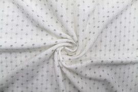 Tissu Maille Pull Blum Perforée Lurex Blanc cassé -Au Mètre