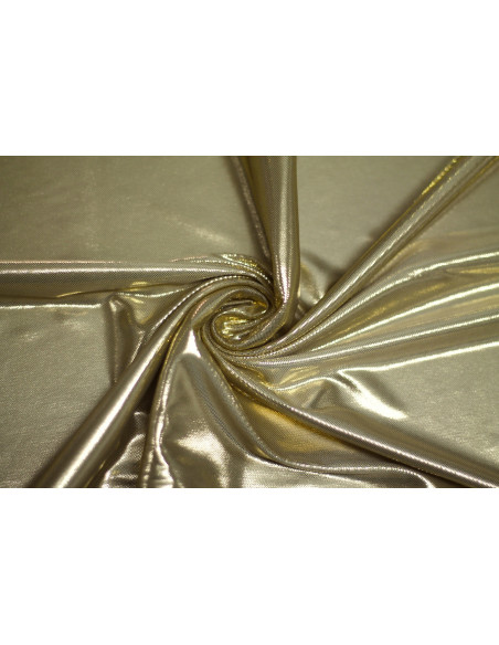 Tissu Lamé Lazer Fluide Or -Au Mètre