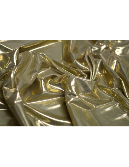 Tissu Lamé Lazer Fluide Or -Au Mètre
