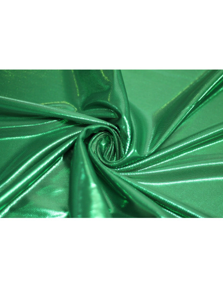 Tissu Lamé Lazer Fluide Vert -Au Mètre