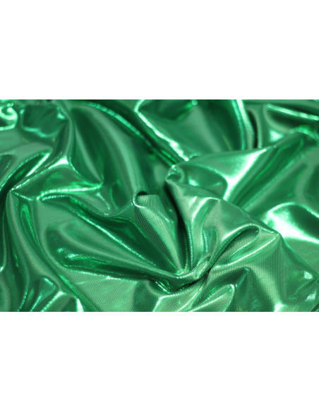 Tissu Lamé Lazer Fluide Vert -Au Mètre