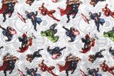 Tissu Coton Cretonne The Avengers Symbole -Au Mètre