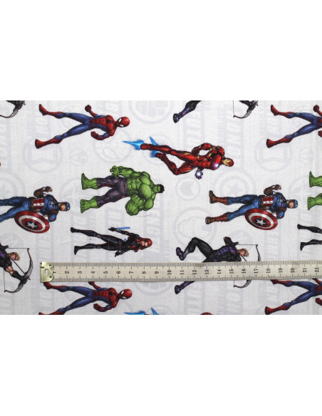 Tissu Coton Cretonne The Avengers -Au Mètre