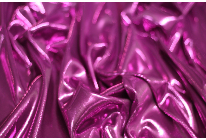 Tissu Lamé Lazer Fluide Fuchsia -Au Mètre