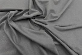 Tissu Jersey Coton Oeko-Tex Uni Gris -Au Mètre