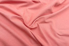 Tissu Jersey Coton Oeko-Tex Uni Corail -Au Mètre