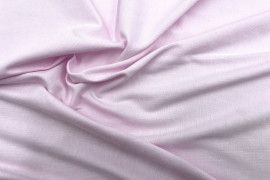Tissu Jersey Coton Oeko-Tex Uni Rose clair -Au Mètre